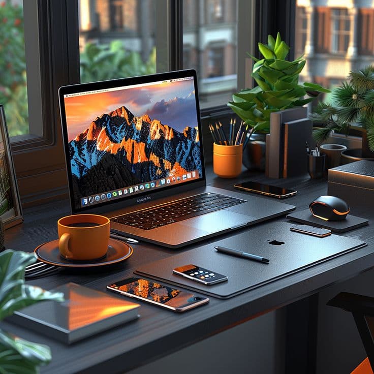 a computer setup